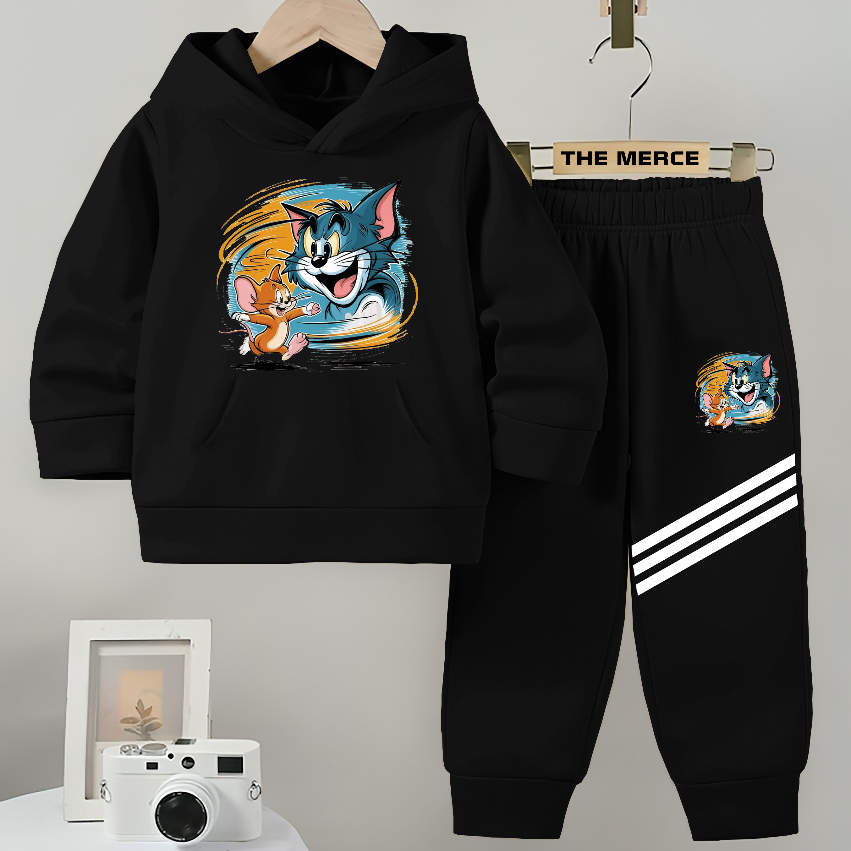 Tom & Jerry Winter Fleece Hoodie Track Suit