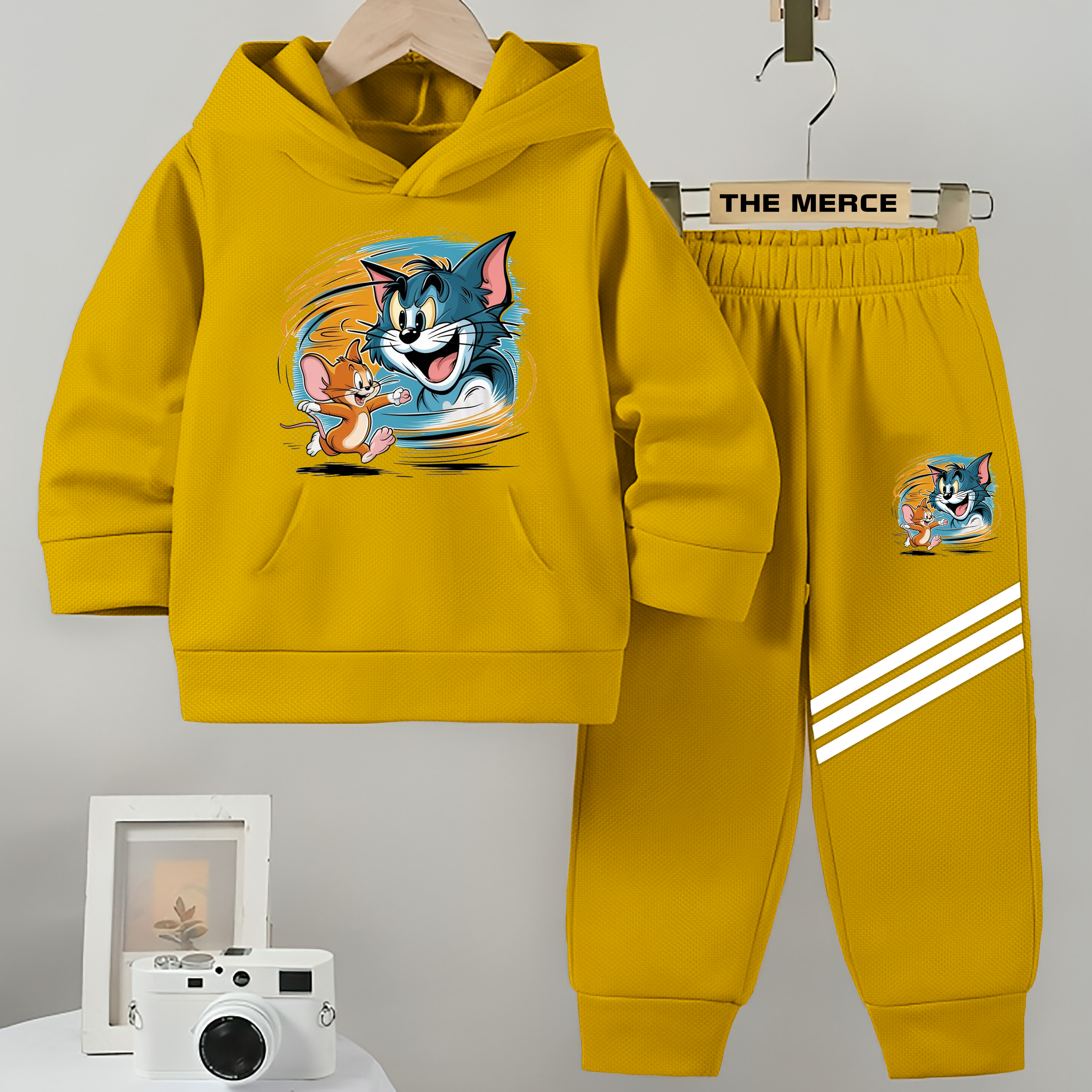 Tom & Jerry Winter Fleece Hoodie Track Suit