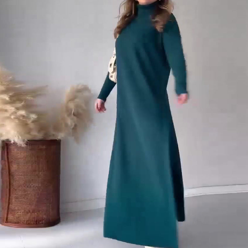 Winter ribb lining long maxi suit